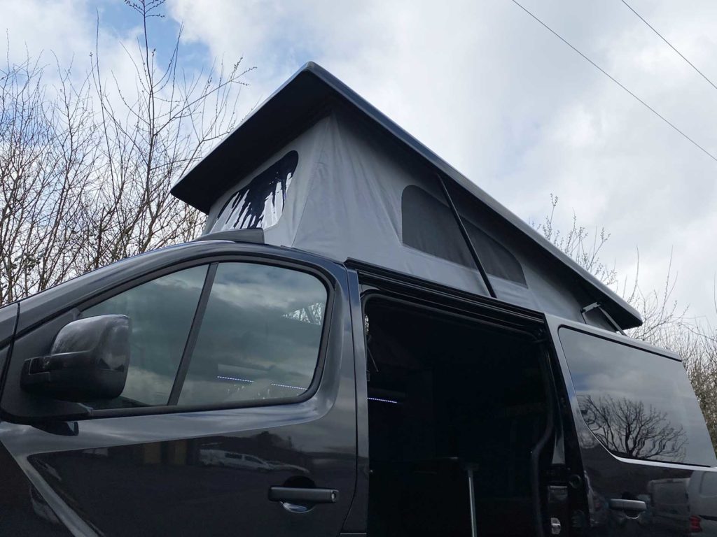 campervan elevating roof with windows
