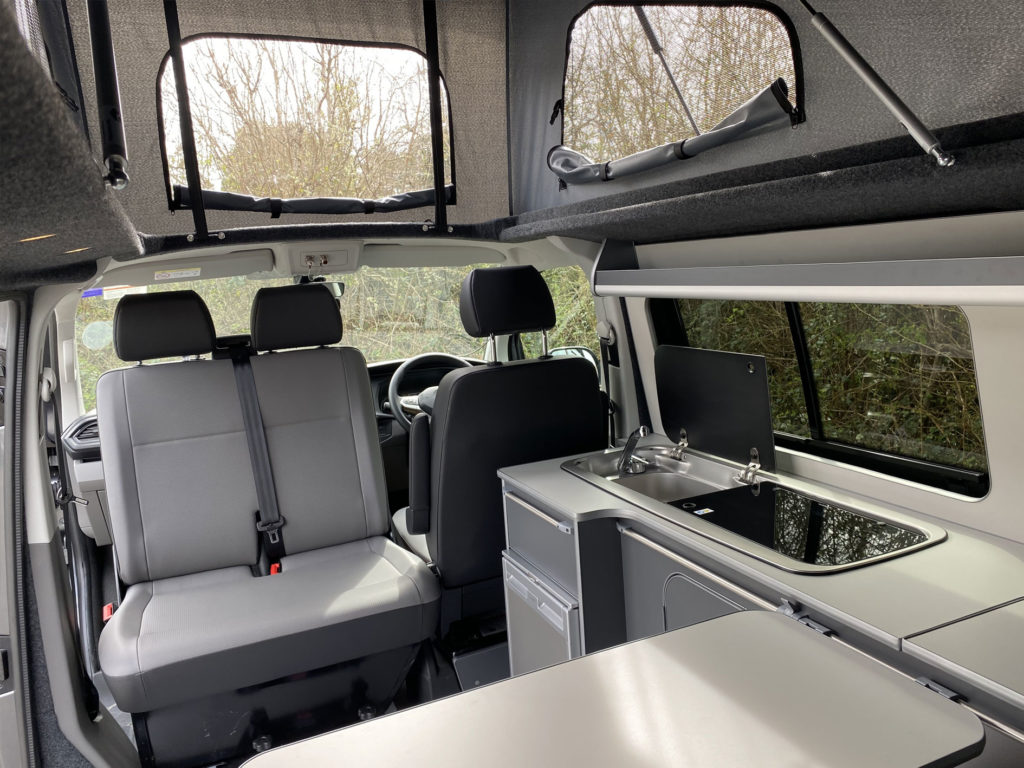 hudson camper van conversion with light interior