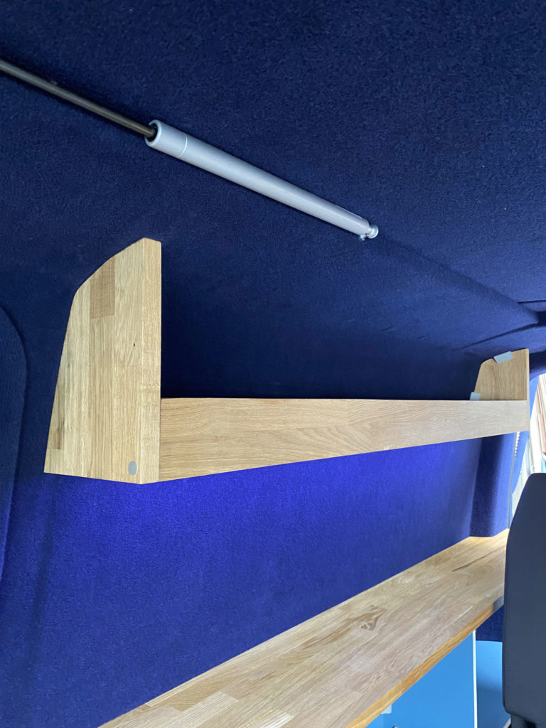 dark blue carpet lining option for campervan