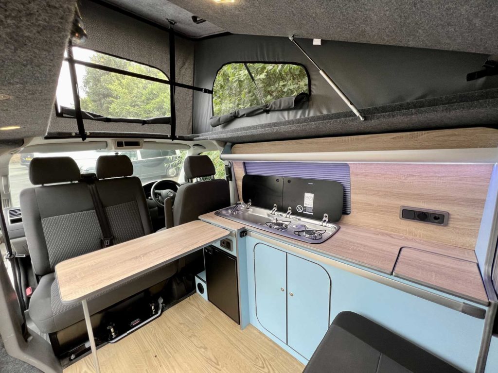 head height in pop-up of columbus camper conversion