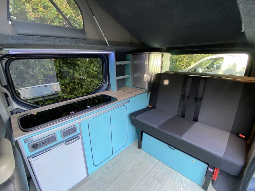 example of a columbus camper van conversion interior